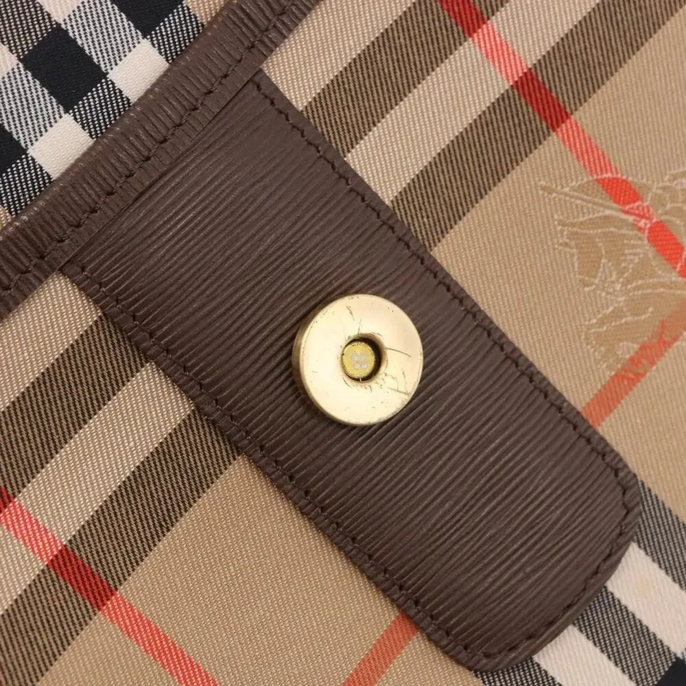 Burberry Nova Check Canvas Clutch Beige